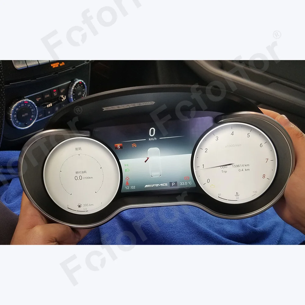 Car Virtual Cockpit For Mercedes Benz ML GL R/G GLS Class Speed Meter Screen Dashboard Digital Cluster Multimedia Player QLED