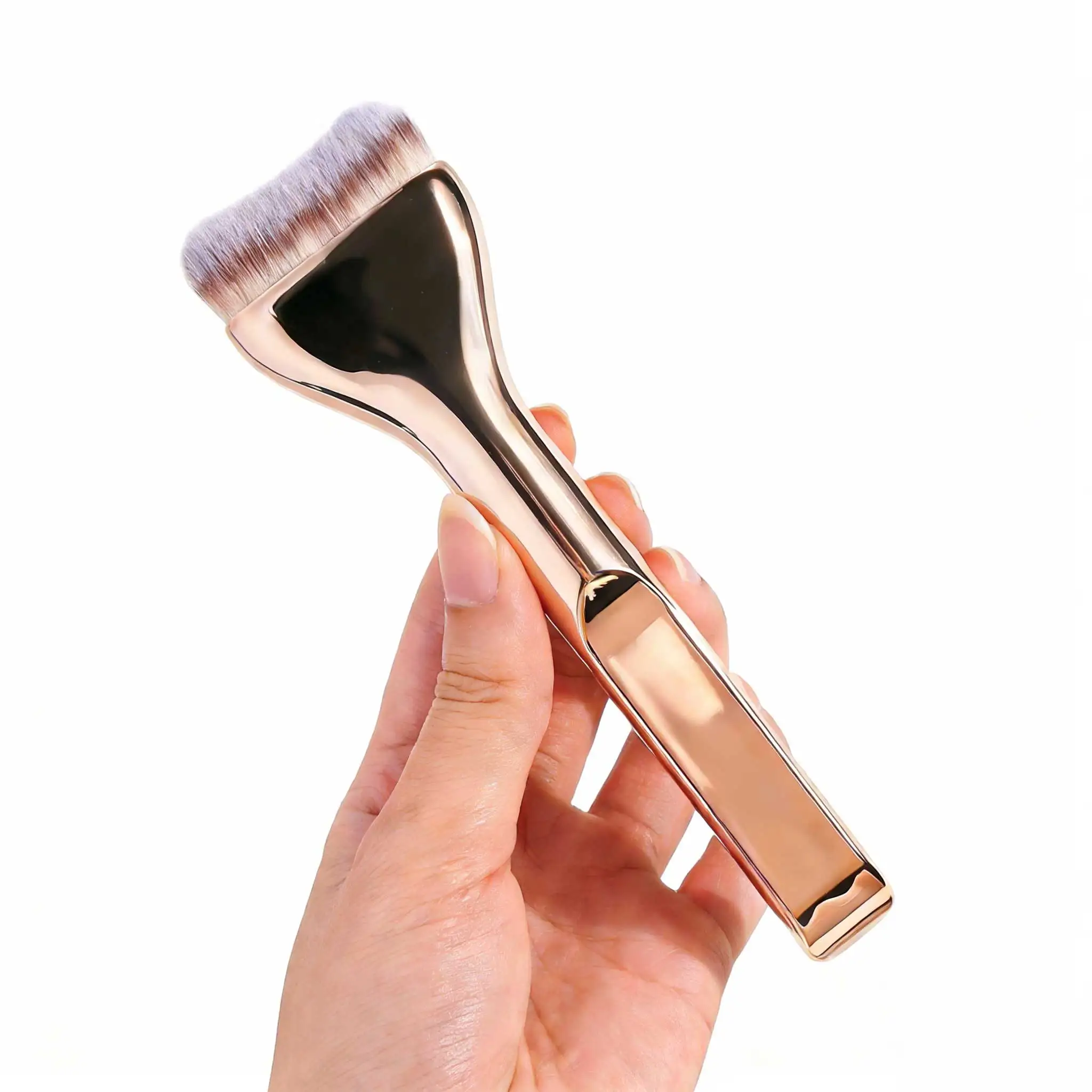 1 szt. Delikatny dla skóry, ultra miękki pędzel do makijażu, profesjonalny pędzel kosmetyczny podróżny, pędzel do podkładu, pędzel do twarzy, pędzel do pudru, pędzel do korektora