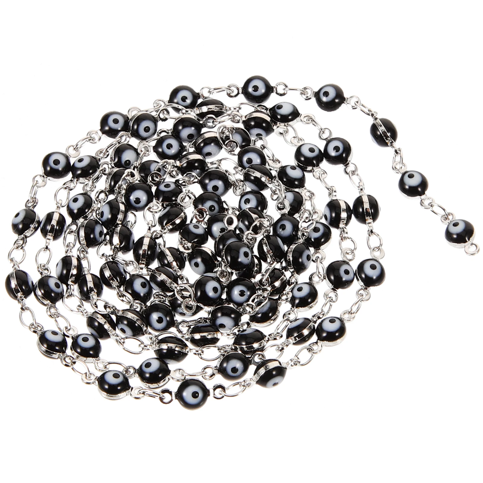 

Black Zircon Necklace Chains 1M 19g DIY Jewelry Making Smooth Metal Chain For Bracelets Earrings Crafting Projects