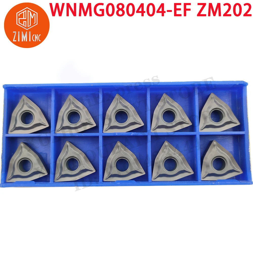 WNMG080404-EF ZM202 WNMG080404-EF أدوات تحول السيرميت قطع مخرطة CNC أدوات القطع شفرة أدوات المخرطة المعدنية إدراجات ميكانيكية