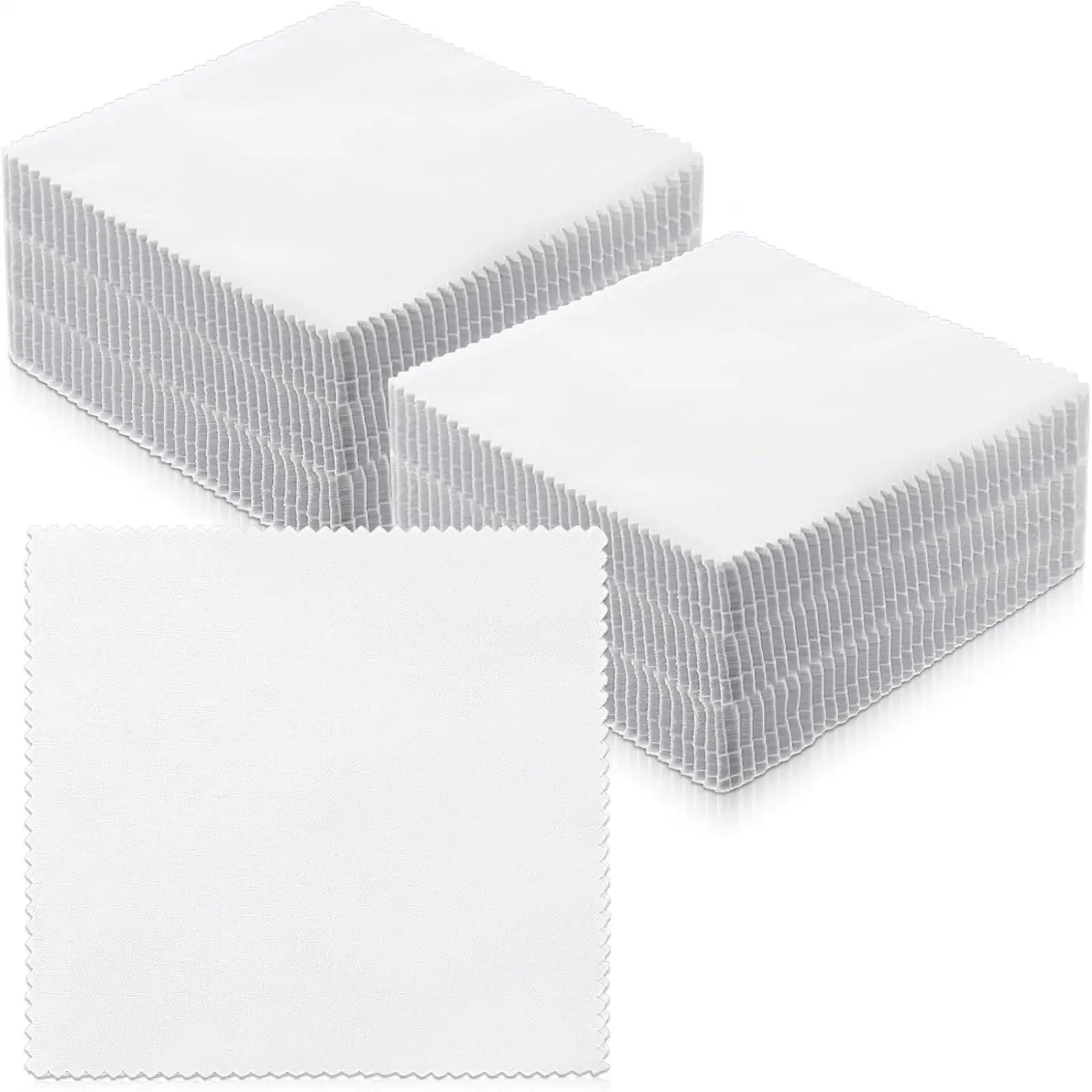 100 Pieces Evenly Sized Size Precut White Cotton Squares Soft White Charm Pack