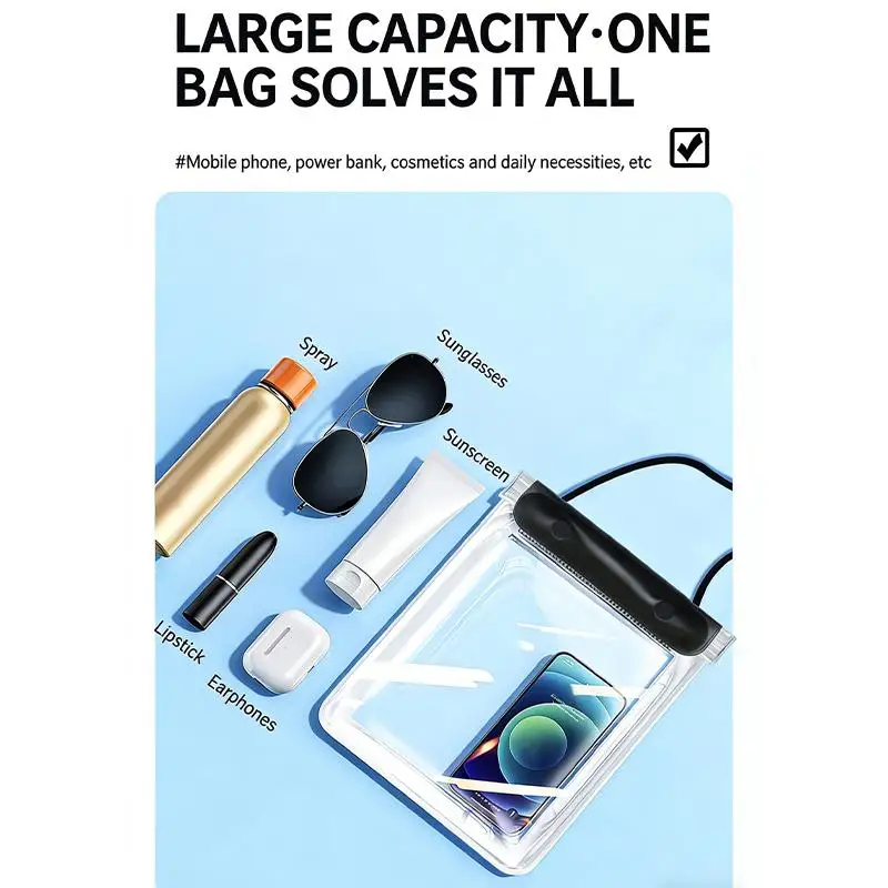 

Hot Sale Outdoor Large Capacity Underwater Waterproof Bag Pouch CaseTablet Swimming Travel Dry Storage Cover
