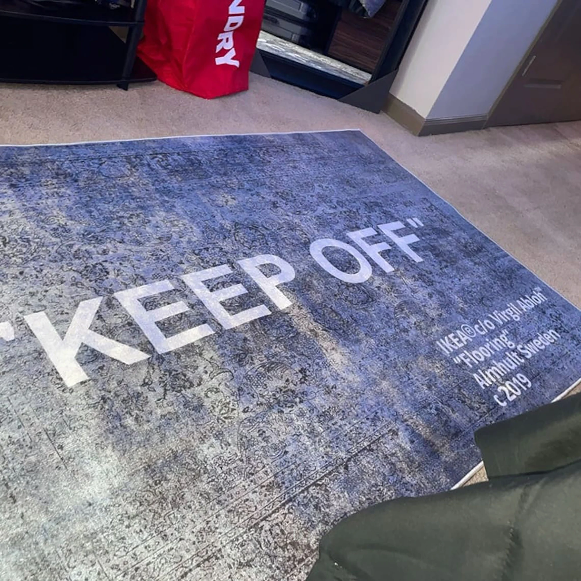 Keep Off Rug Gray Patterned Keep off Home Decor Rug Modern Custom Rug Fashion Decor Rug Cool Rug Gray White 20 sizes