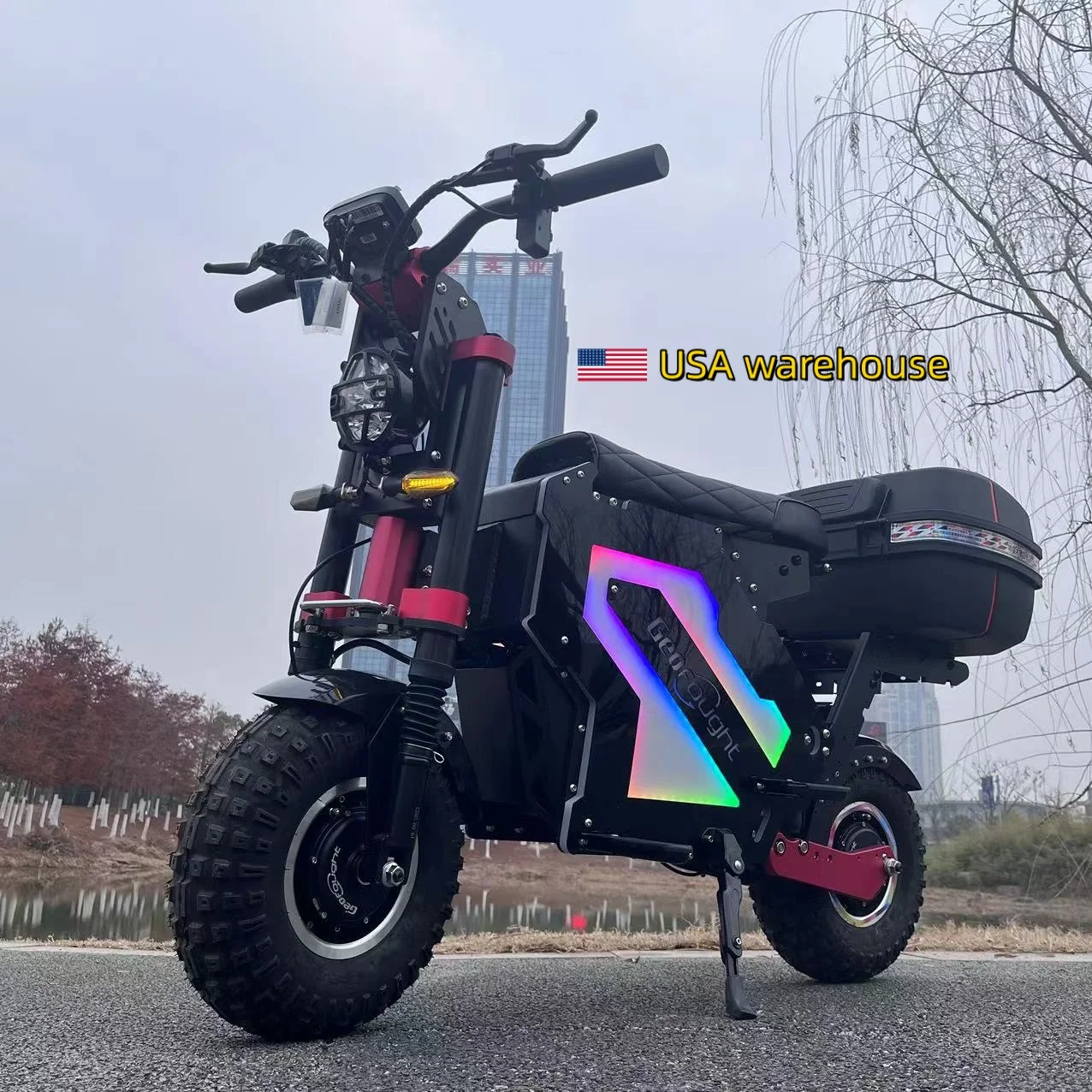 Delivery 72V Stock Scooter 60-80Mph Free Electric High Dual