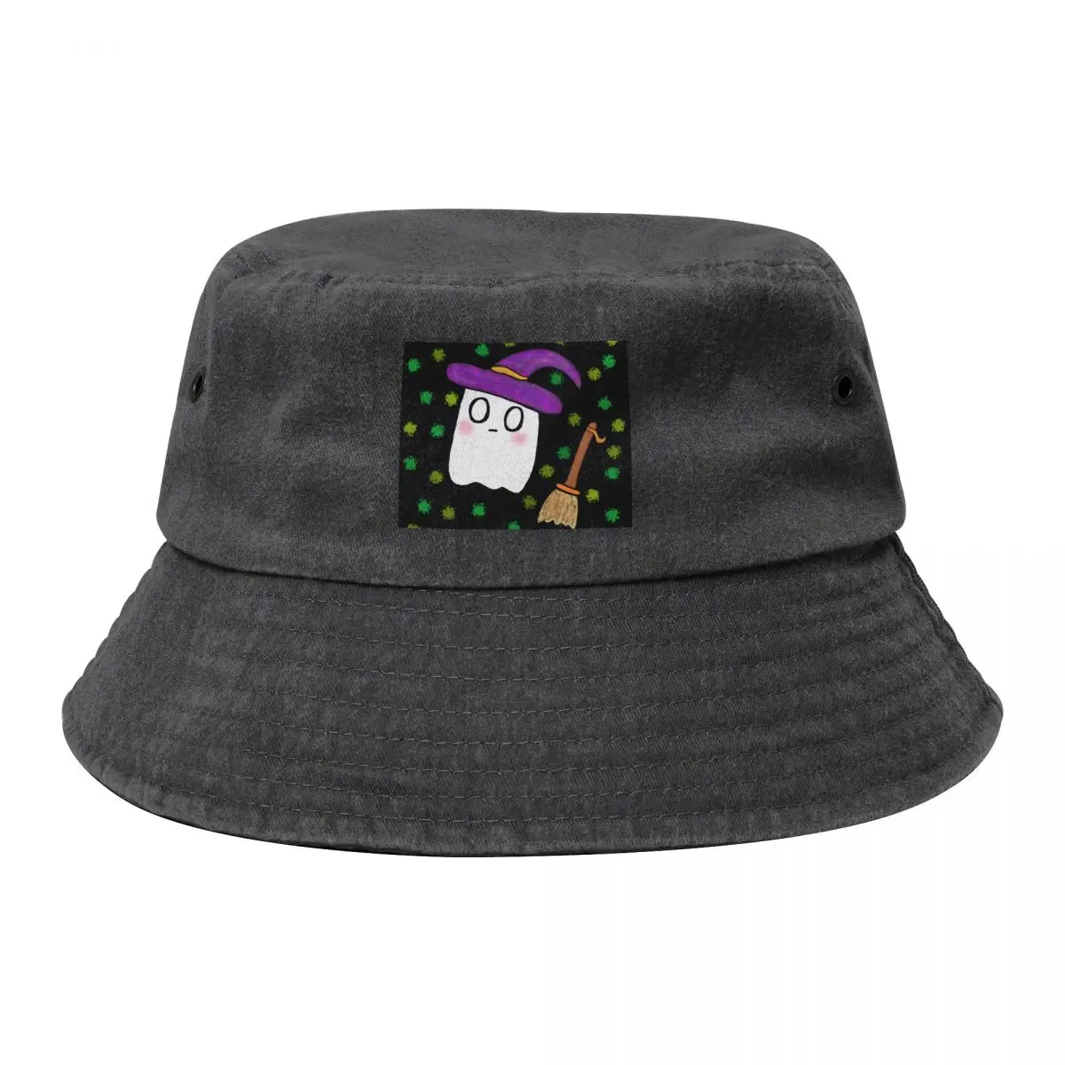 

Ghost witch slime Bucket Hat Golf Hat Man Uv Protection Solar Hat Kids Woman Men's
