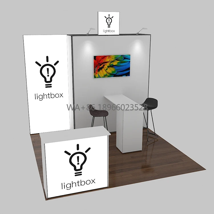 Modular Trade Show Booth 10x10 Trade Exhibition Booth Portable Backlit Display Stand