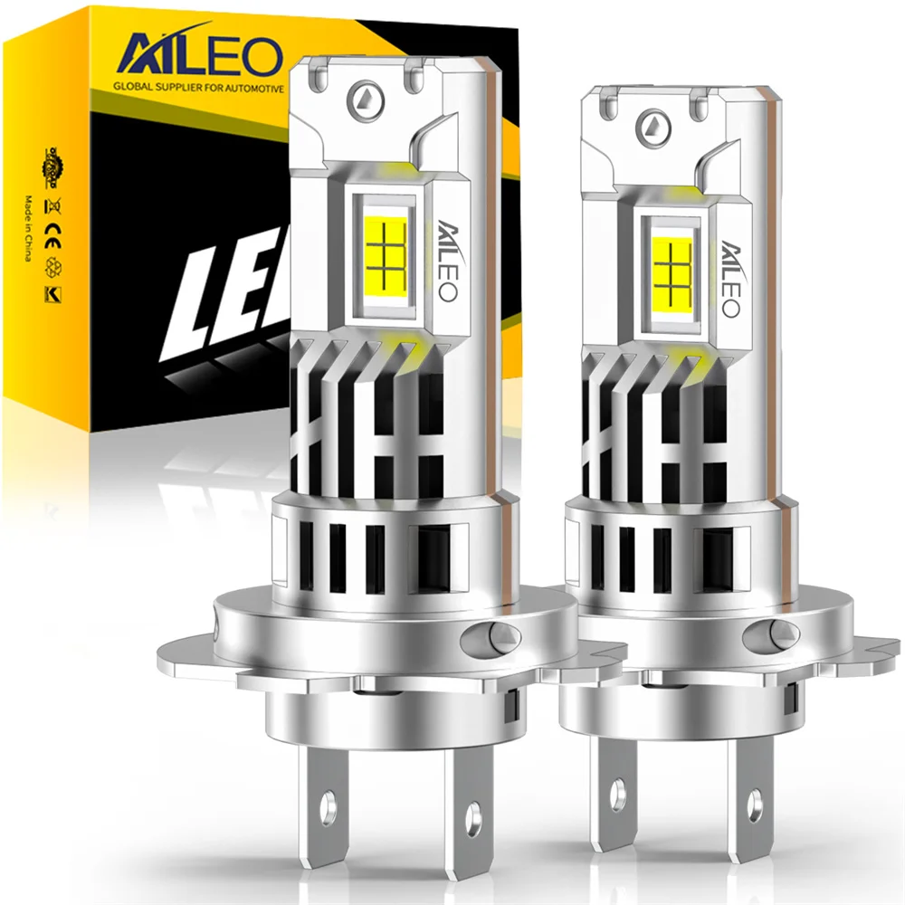 

AILEO 2Pcs H8 H9 H11 H7 350W 80000LM LED Lights H4 9005/HB3 9006/HB4 6500K Headlight Bulb Design Wireless For Car Lamp CSP White