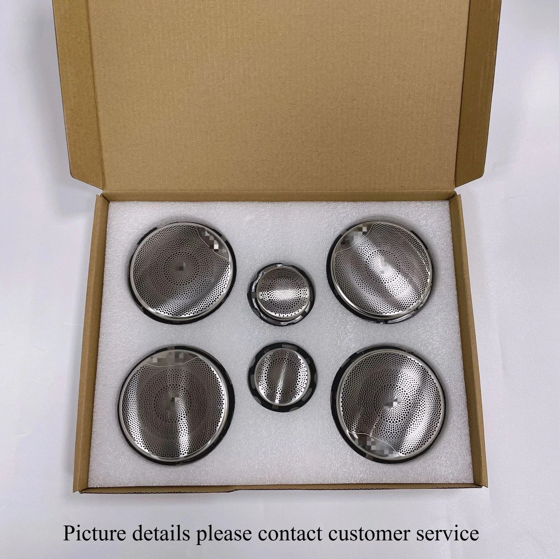 

For Mercedes-Benz C Glc E-Class W205 W213 X253 2015-2021 Car Door Audio Loudspeaker Protective Cover Tweeter Midrange Trim Lid