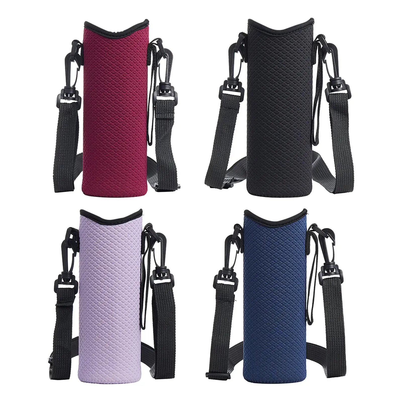Insulated Neoprene Water Bottle Carrier Sleeve Drinkware Cover Kettle Pouch for Running Hiking Outdoor Activities Camping