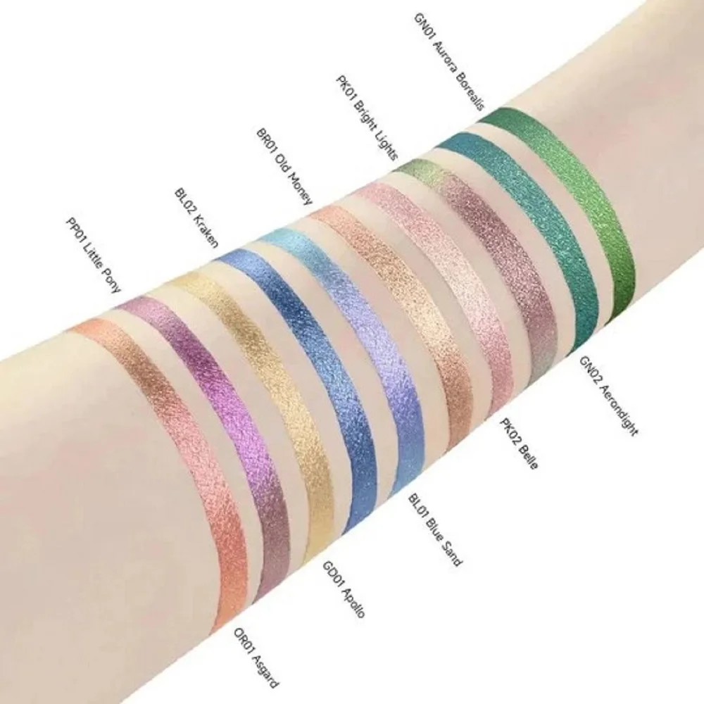 FOCALLURE Glitter Eyeshadow Palette Chameleon Monochrome Metallic Shiny Pigment Shimmer Eye Shadow Powder Women Makeup Cosmetics