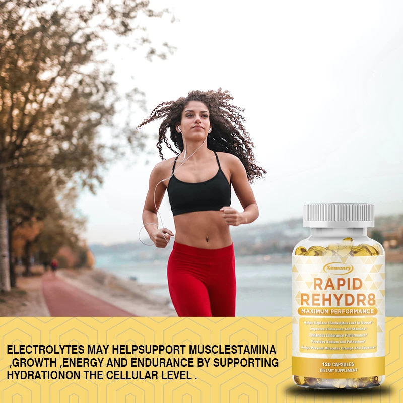 Electrolyte Capsules - Vitamins and Minerals - Supports Electrolyte Balance, Promotes Muscle Recovery, Reduces Muscle Cramping