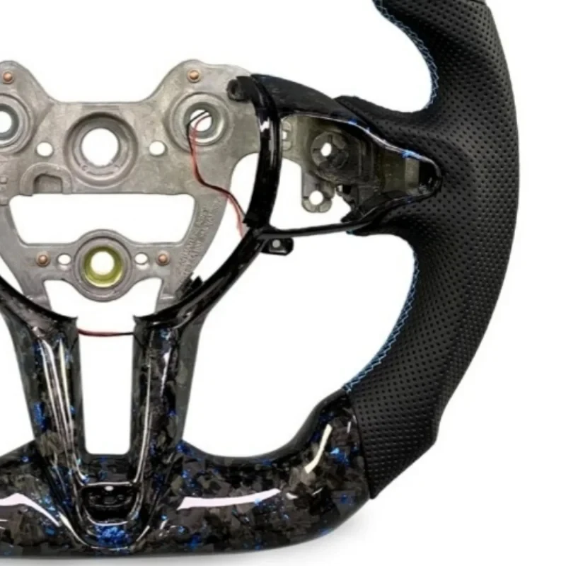 Carbon Fiber LED Steering Wheel for Hyundai N Line Elantra N Genesis Sonata I30N I20N view 4
