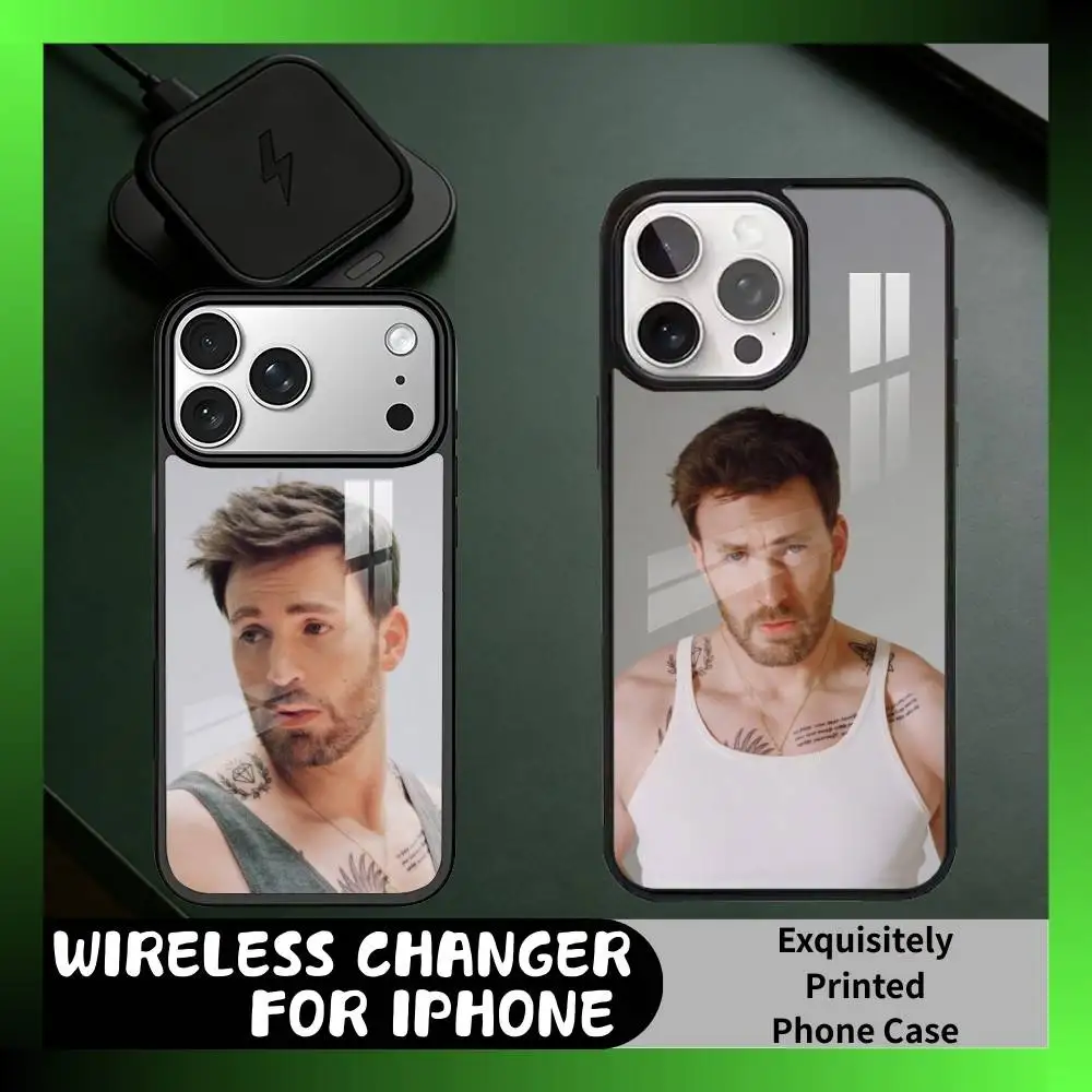 

Performer C-Chris-topher Robert E-Evans Phone Case For iPhone17,16,15,14,13 Plus,Pro Max Magnetic For Magsafe Wireless Charging