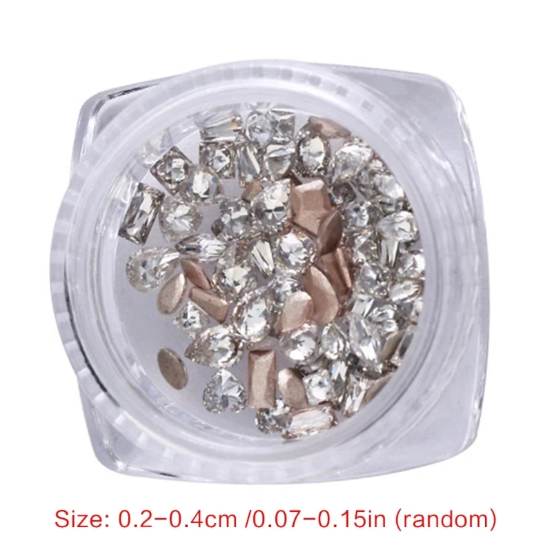 50Pcs Art Rhinestones Horse Eye Gems 3d Glitter Art Decorations Stones Jewelry Crystals images - 6