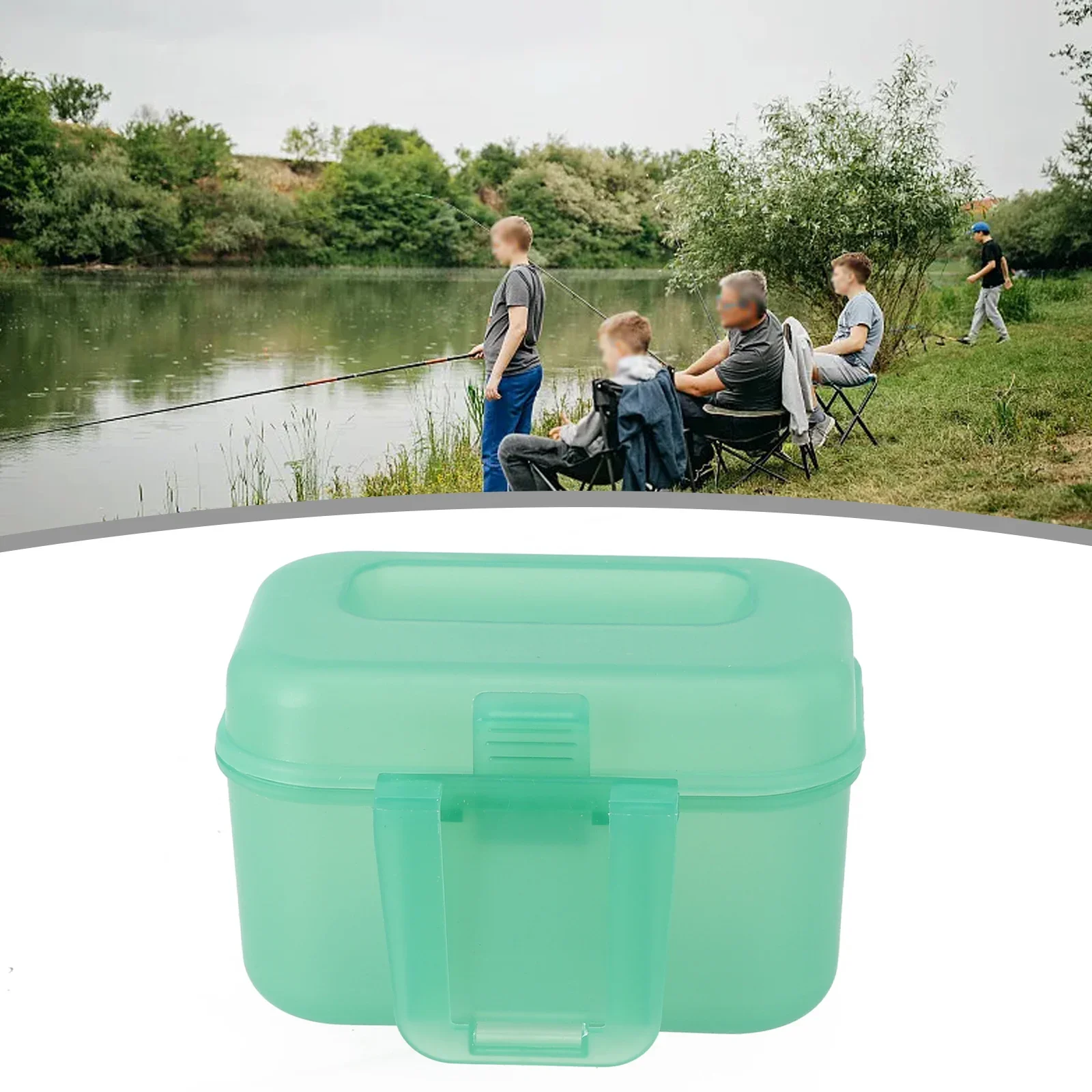 

2023new Fishing Tackle Box Plastic Waterproof Fishing Equipment Soft Fish Lure Hook Bait Storage Case Organizer Container