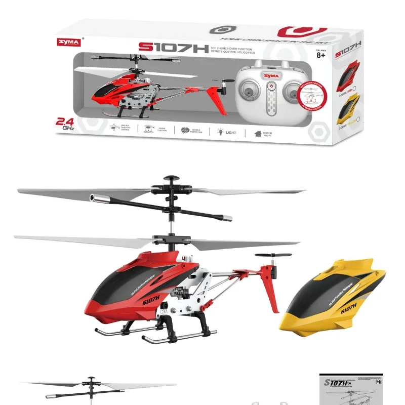 Hot Selling S 107H Vaste Hoogte Afstandsbediening Vierkanaals Afstandsbediening Helikopter Elektrisch Model Speelgoed Voor Tieners Leuk Cadeau