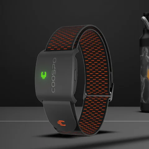COOSPO 심박수 모니터, 광학 피트니스 야외 비트 센서, 블루투스 4.0 ANT, 가민 와후 자전거 컴퓨터용