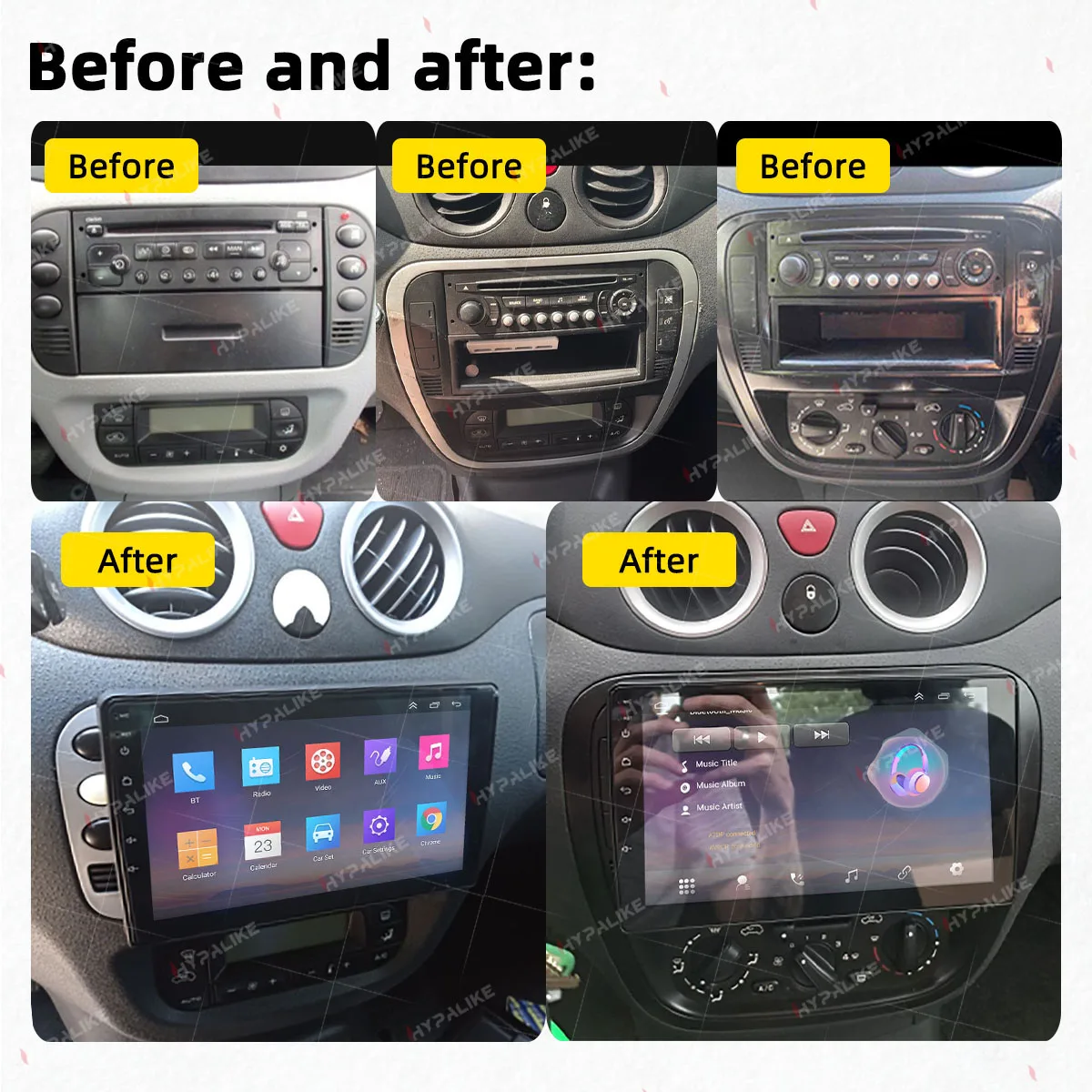 Car Radio for Citroen C2 C3 2001 - 2010 2 Din Android Multimedia Stereo GPS Navigation Player Head Unit Autoradio WIFI CarPlay