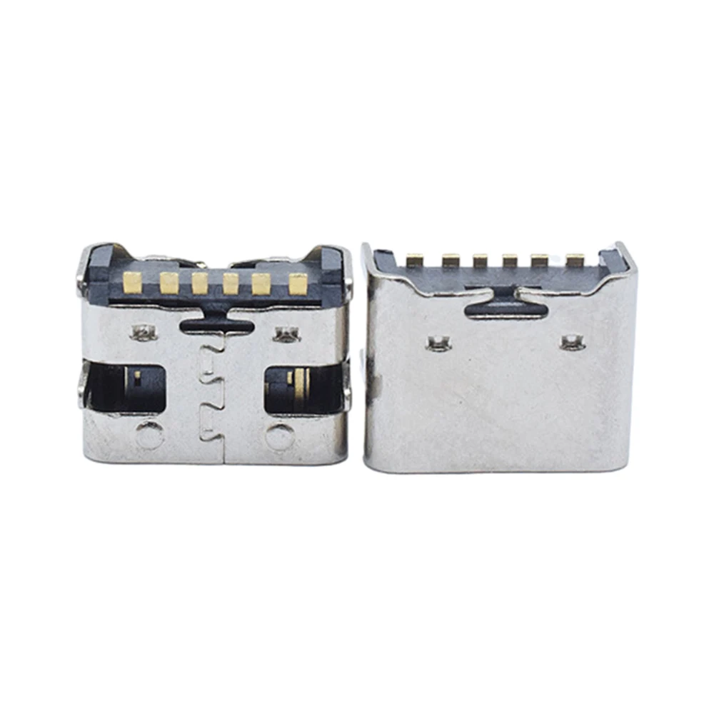 5/10pcs 6 핀 SMT 소켓 커넥터 마이크로 USB 타입 C 3.1 여성 배치 SMD DIP PCB 디자인 DIY 높은 전류 충전 용