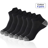 6 Pairs Men Ankle Socks floor sock Cotton Sports Socks Mesh Casual Athletic Summer Thin Cut Short High Quality Sokken Size 38-48