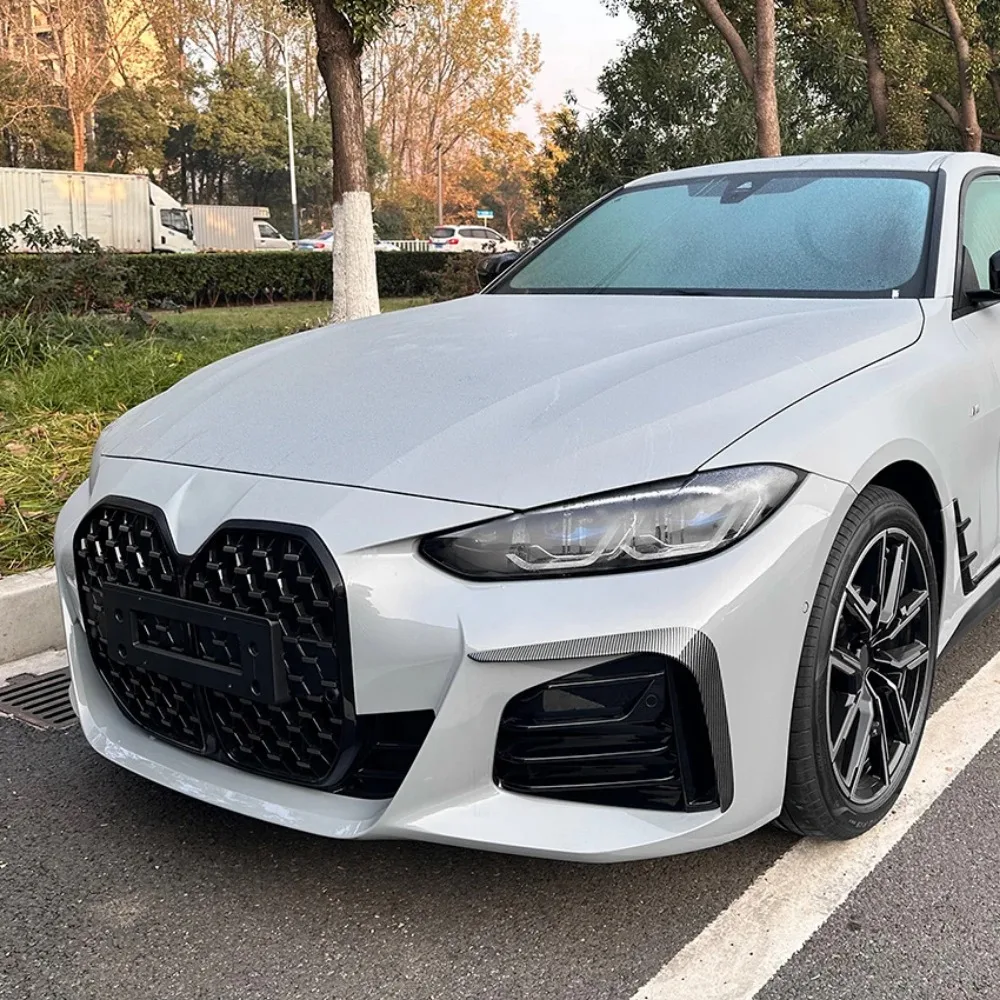 

ABS Fog Light Trim Front Fog Light Cover Eyebrow Cover Trim Frame Exterior Decoration For BMW 4 Series G26 M Sport 2020-2024