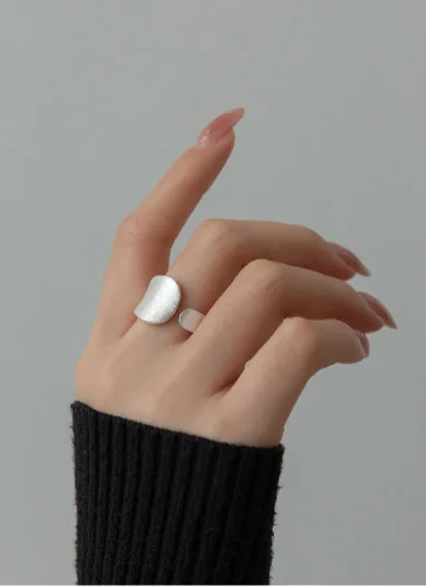 Offene Ringe aus 925er-Sterlingsilber mit originaler alter Methode für Damen, Hochzeit, luxuriöser Qualitätsschmuck, Accessoires Argent 925 – Detail 10