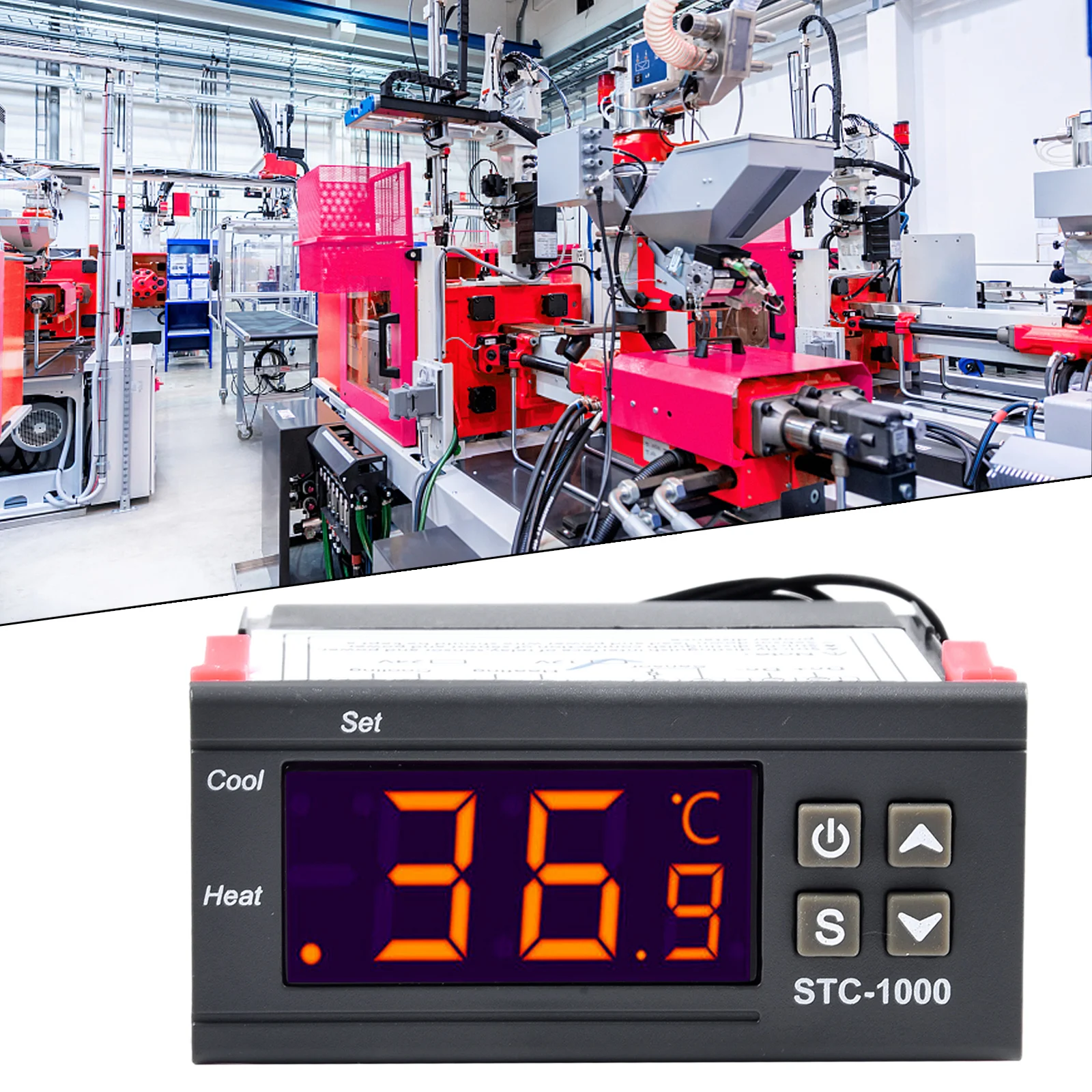 Temperature Controller STC-1000 12V/24V 10V-220V 50/60Hz Digital LCD Display Thermostat Measure Temperatures From -50°C To +99°C