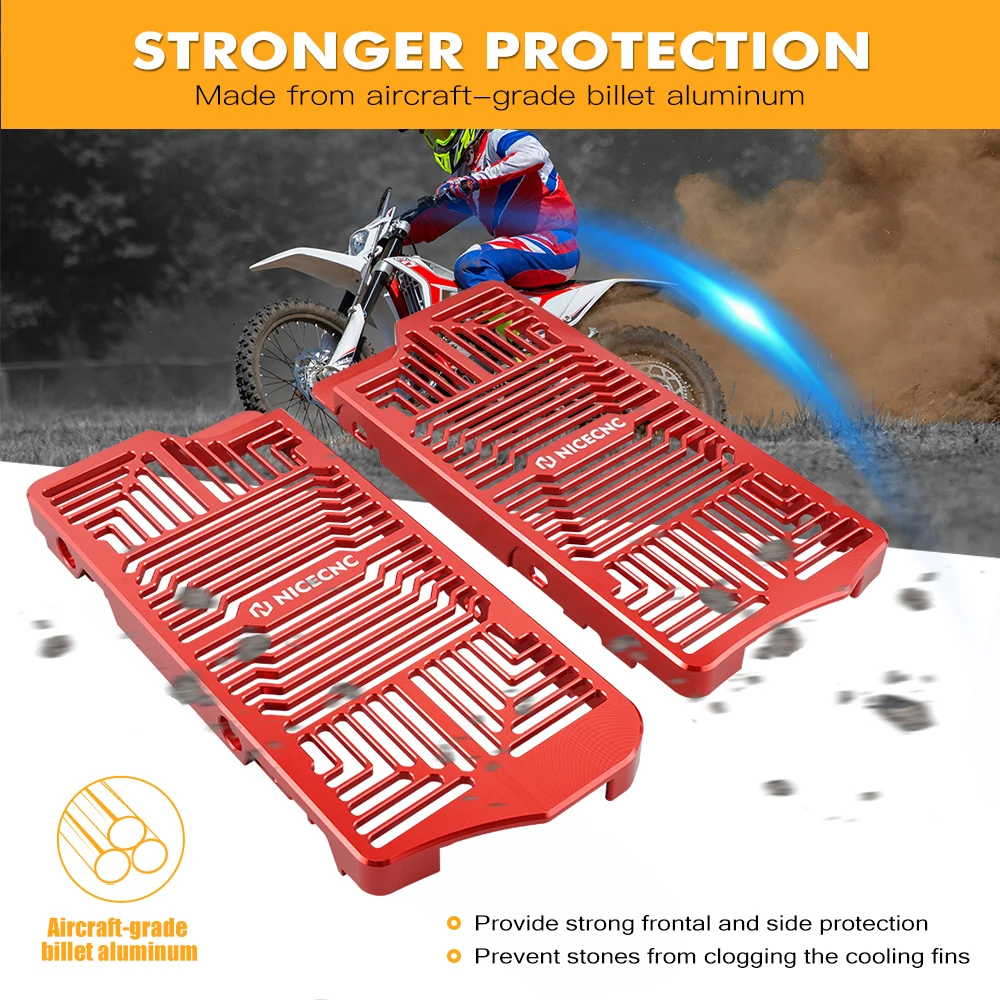 For Beta RR300 RR RR-S 300 200 250 350 390 400 430 450 480 500 2020-2024 Radiator Guards Protector Cover Motorcycle Aluminum