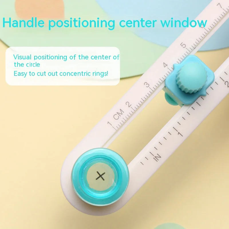 Verstelbare 360 Ronde Snijmes Diy Kompas Cirkel Snijder Handmatige Roterende Scrapbooking Snijders Papier Scrapbooking Kaarten Snijders