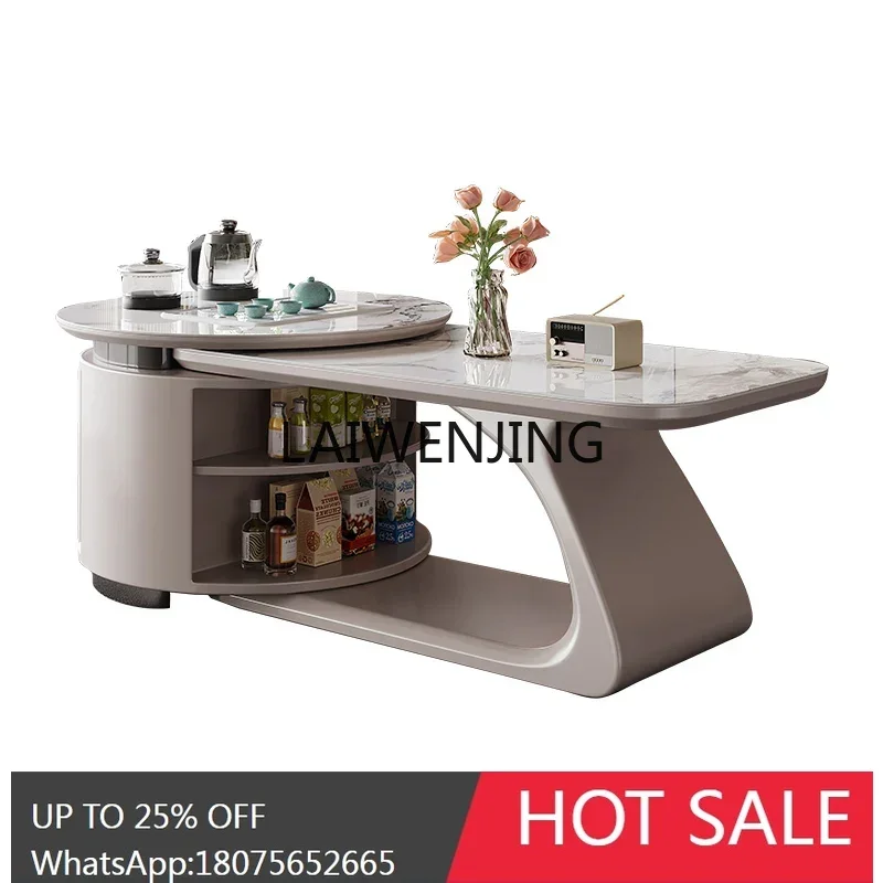 

modern Kung Fu tea table rectangular size retractable rock slab tea table