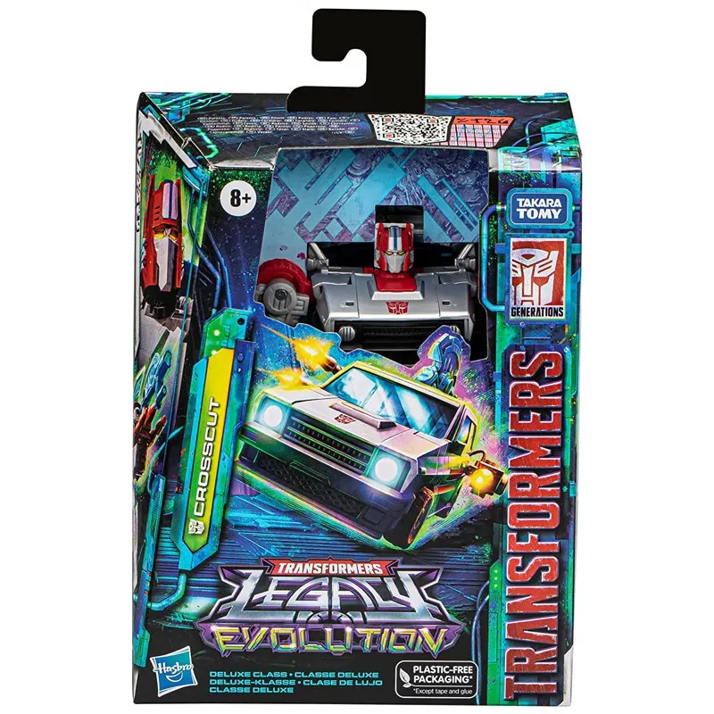 Op voorraad getransformeerd speelgoed Heritage Evolution Versterking Klasse D Politieauto Cross-cut Action Figure Collection Gift