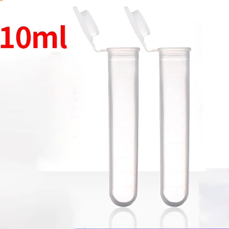 

100 pieces/pack 10ml centrifuge tube 10ml cover round bottom centrifuge tube/EP tube with scale