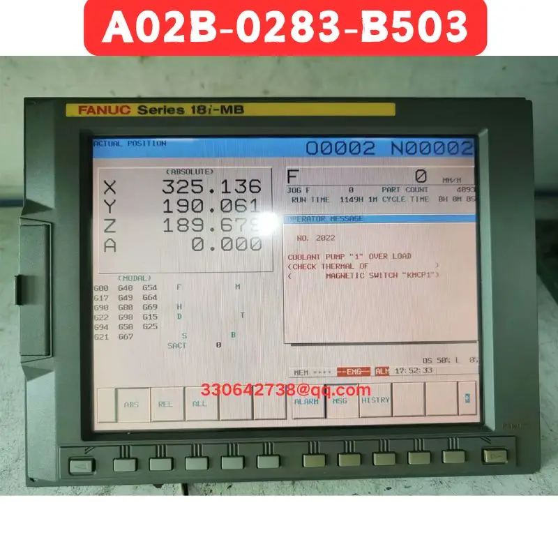 

Used FANUC A02B-0283-B50318i-MB TB System Unit Tested OK