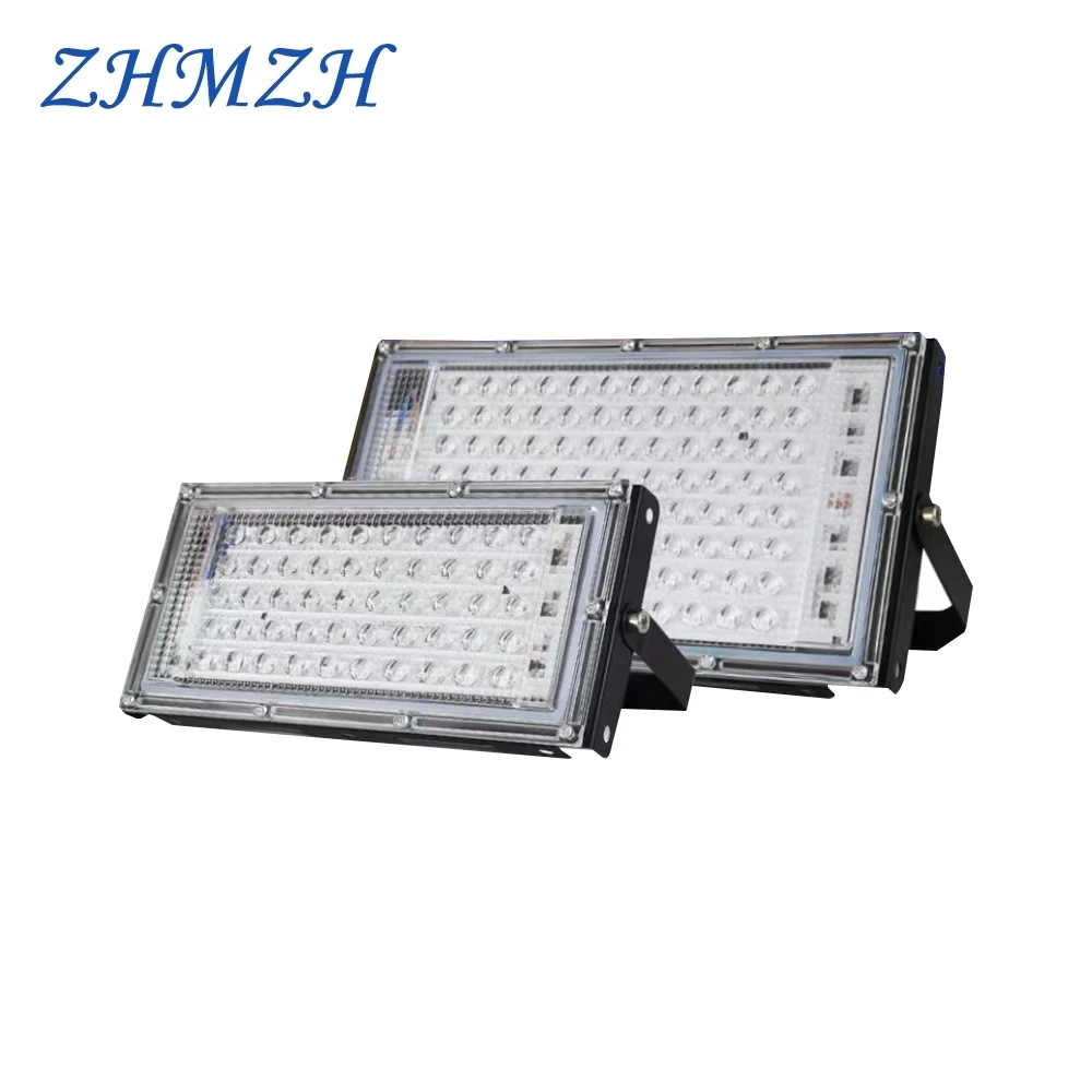 

220V LED UV GEL Curing Light 395nm LED Curing Floodlight SMD2835 50W 100W 200W 300W IP65 Ultra Violet Green Oil Resin