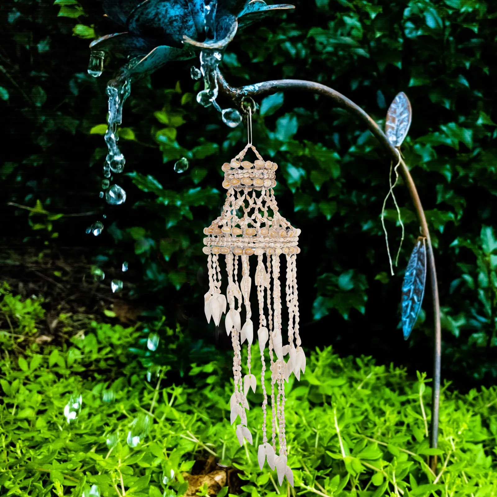 

Shell Wind Chime for Outside Handcrafted Seashell Wind Chimes Coastal Decor Beach House Garden Patio Hanging Ornament Soothing