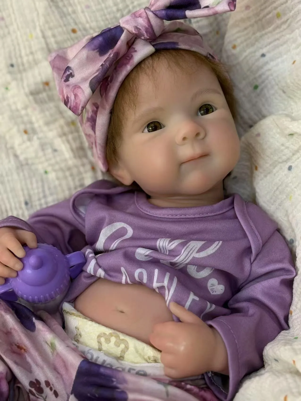 18 بوصة سيليكون فتاة بيتي اليدوية بيبي لمسة ناعمة نابض بالحياة بيبي 2025 لطيف تولد من جديد لعبة للأطفال هدايا عيد ميلاد #2