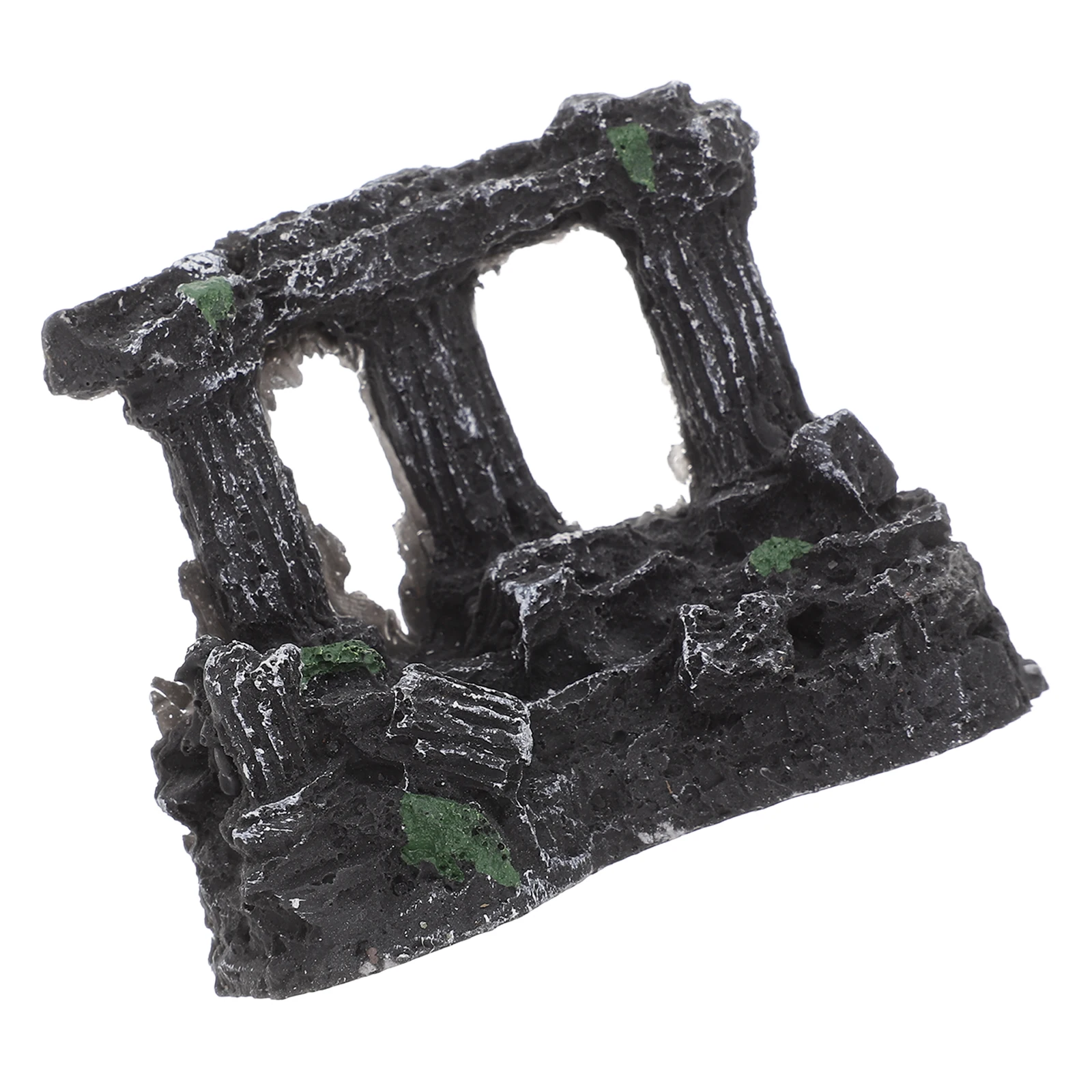 

Resin Roman Column nament Classic Design Stable Structure Realistic Moss Micro L Aquarium Decor Fish Tank Betta Shrimp
