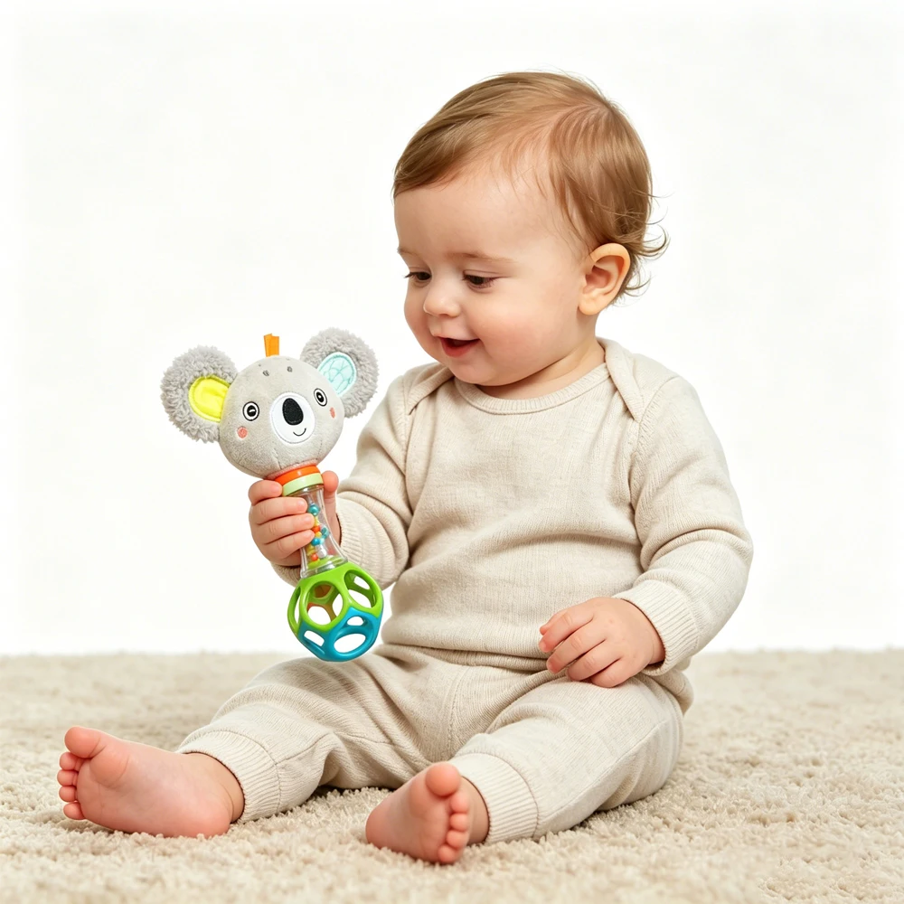 Brinquedo de Chocalho de Pelúc - Soft Plush Doll avaliação e preço