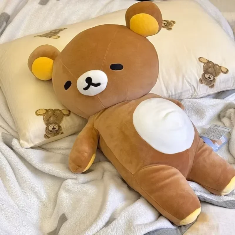 

Rilakkuma Doll Accompany Sleeping Pillow Bedroom Decor Kids Toys Creative Cartoon Plush Trendy Toys Practical Collectible Gift