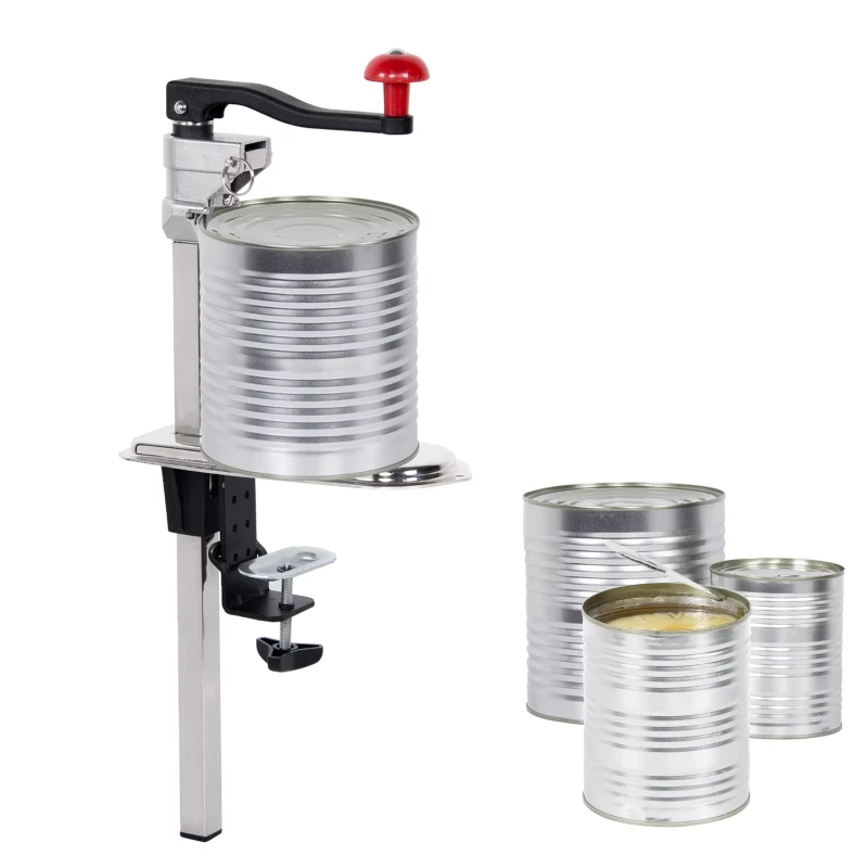 Abrelatas Manual comercial, abrelatas Industrial resistente con revestimiento ajustable para restaurantes, cocinas, bares de Hotel