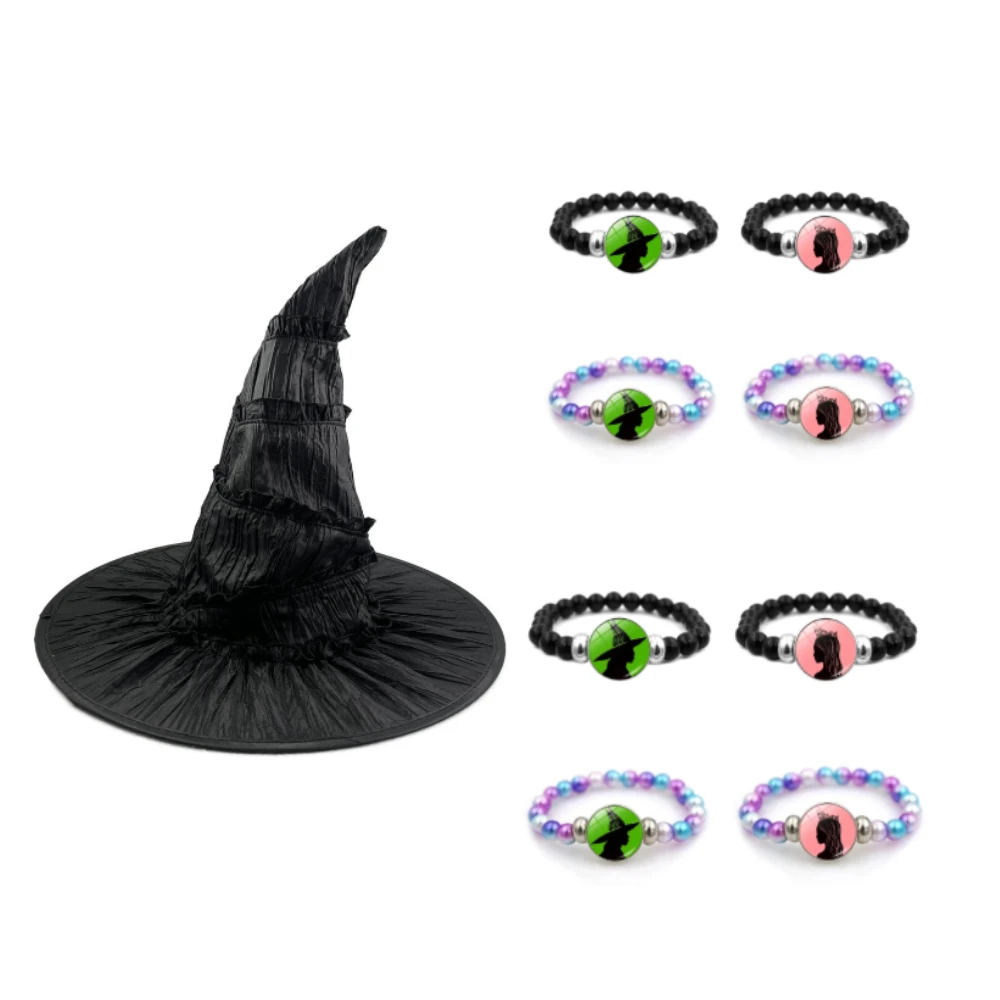 

Wicked Elphaba Galinda Movie Friendship Matching 9pcs Bracelet Male and Female Student Creative Beaded Bracelet Gifts