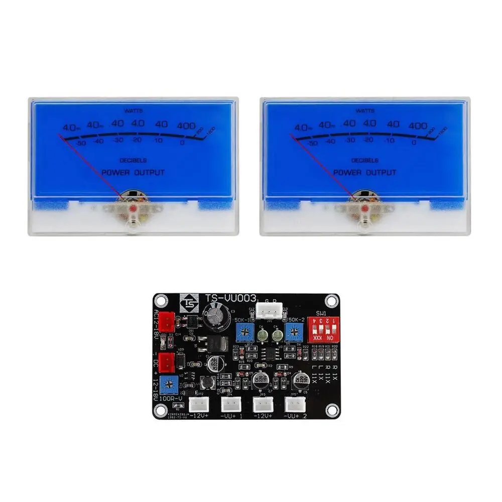 

2x Big Blue McIntosh Classic VU DB Level Meter Amplifier w/ Driver Board