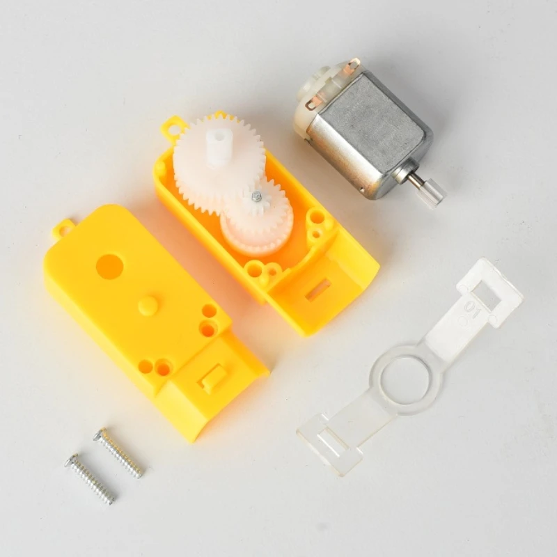 10PCS 130TT tooth box deceleration motor gear box small motor home electric toy robot DC 130 Micro Motor