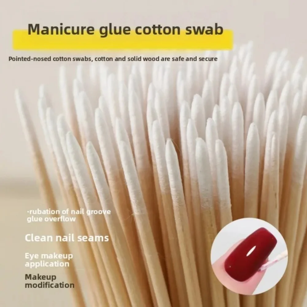 Double-ended Cotton Swabs with Fine Pointed Tips for Nail Art Makeup Eyeliner Correction Beauty Tools for Nail Art Beauty Tool
