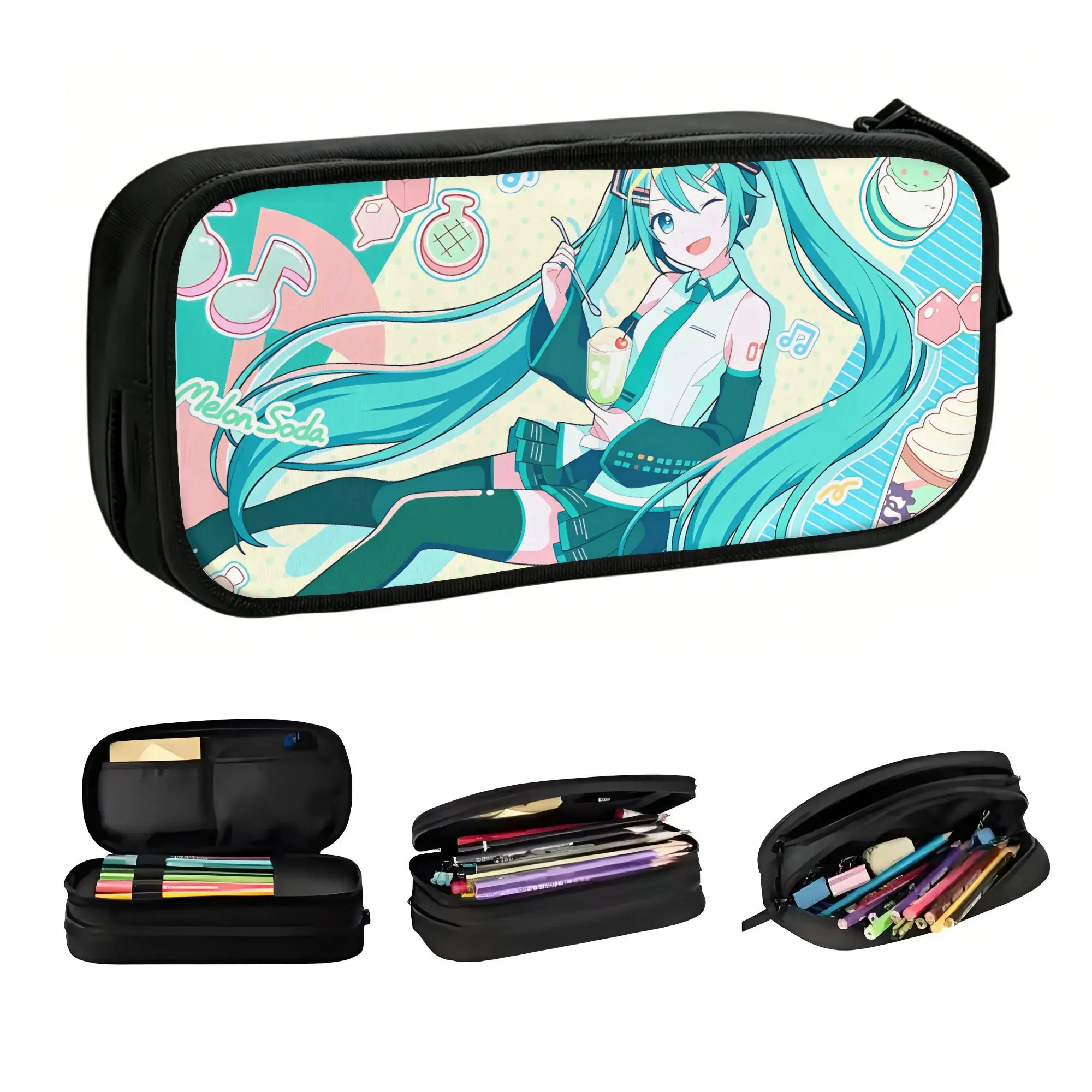 Project SEKAI Colorful Stage! feat. Hatsune Miku School Pencil Case Girl Boy Large Capacity  Pencil Box Students Stationery