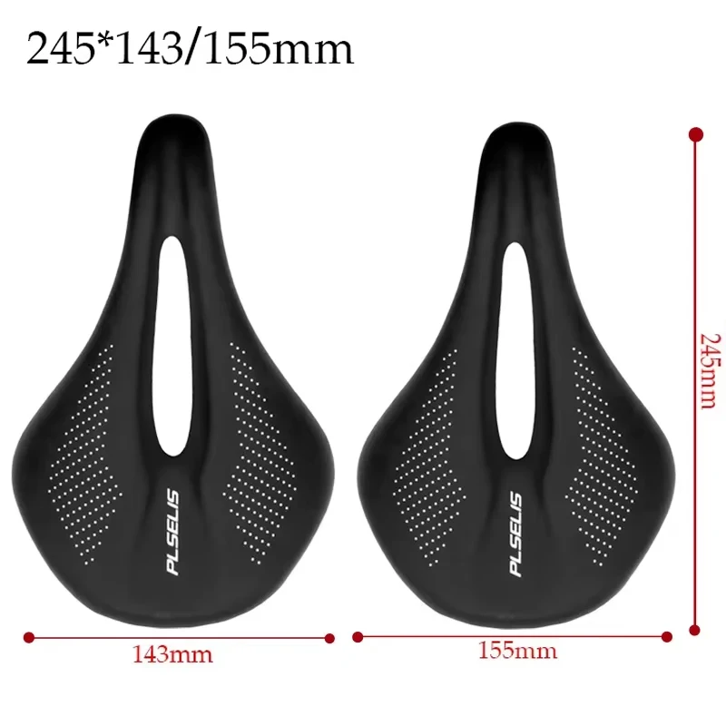 Carbon Bicycle Saddle Soft Shock Absorber 7x9 mtb Bike Seat for Road Bike Ultra Comfortable Bike Saddle Man Woman 143mm 155mm