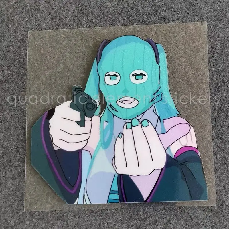 

Miku Motorcycle Sticker Water Proof Electric Car Cartoon Onion Beautiful Girl Funny Creative Cosplay Props Decorate Patch Gift