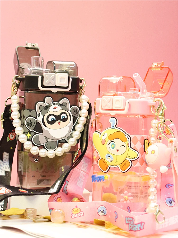 

Новинка 2025 года, чашка для яиц Par Double Drink St, школьная специальная чашка для мальчиков, летняя чашка для питья воды, милый мультяшный материал Tritan