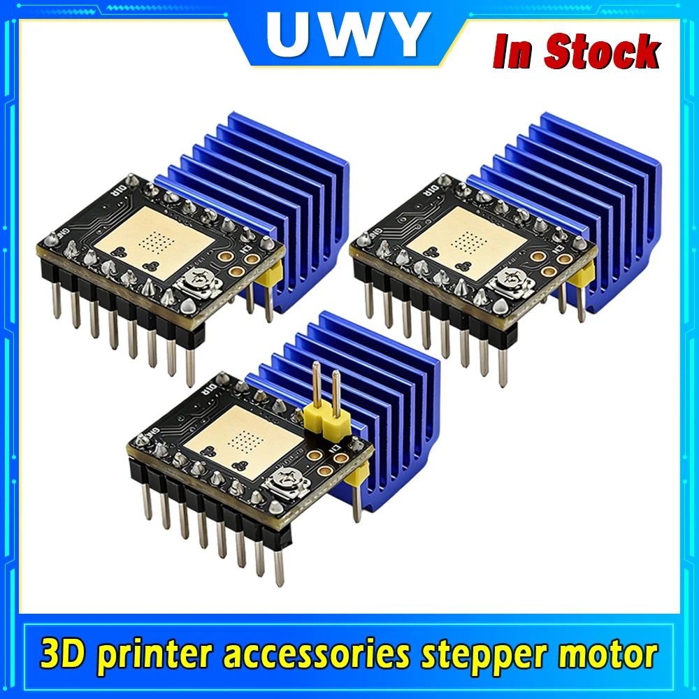 TMC2209 TMC2208 ATD5833 Stepper Motor Driver Module With Blue Heat Sink Silent Stepstick For 3D Printer Motherboard