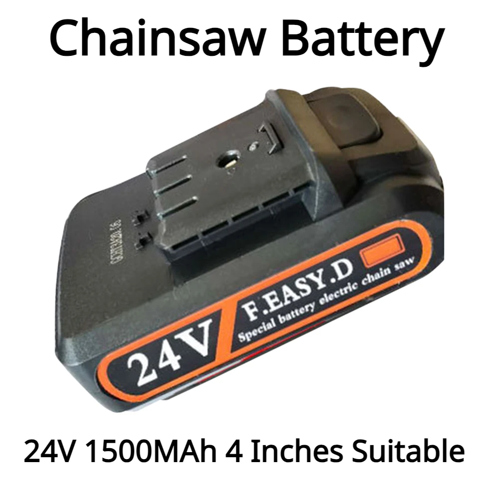 Chainsaw Battery Special Battery for Woodworking Garden Tools Feller Pruning for Mini Chainsaw 24V 1500 MAh 4 Inches Suitable